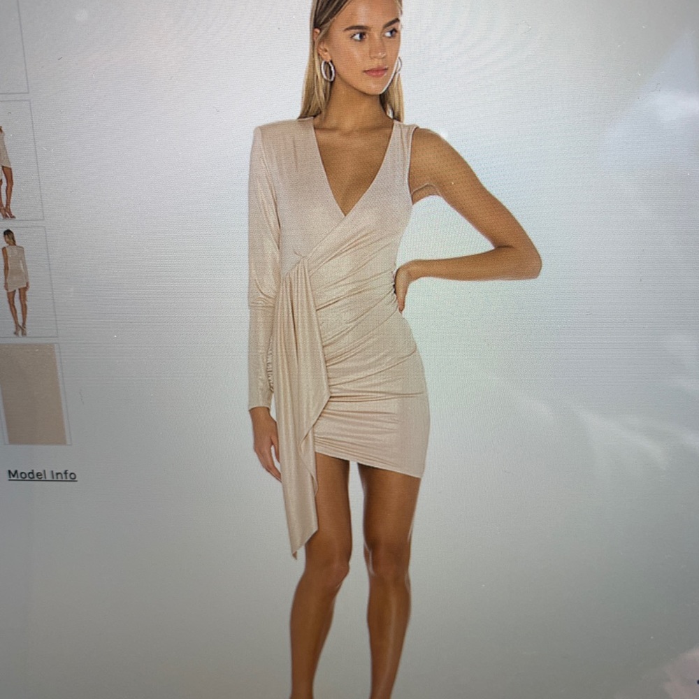 Revolve Gold Dress